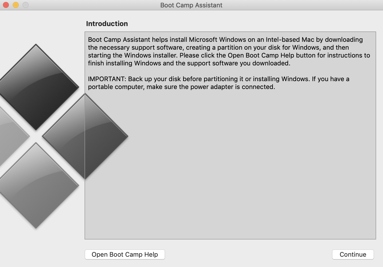 boot camp software download for mac